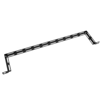 Penn Elcom 92mm Deep Black 1/2U Cable Lacing Bar