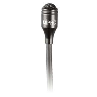 MIPRO MU-55L 4.5mm professional subminiature omni-directional Lavalier microphone. (Black)
