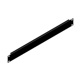 Penn Elcom 1U Black Flanged Rack Panel