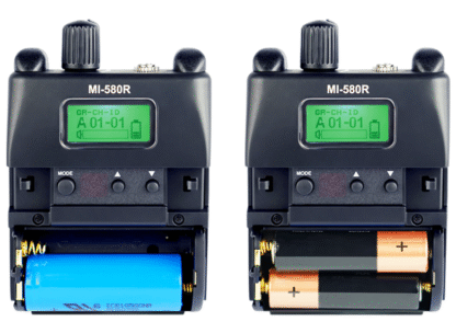 MIPRO MI-580R 5.8GHz Digital Stereo Bodypack Receiver (USB-C/AA Battery) - Image 3