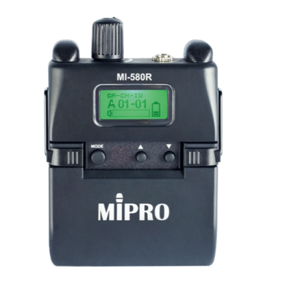 MIPRO MI-580R 5.8GHz Digital Stereo Bodypack Receiver (USB-C/AA Battery)
