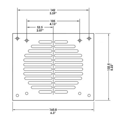 Penn Elcom Single Fan Grille/Guard - Image 2