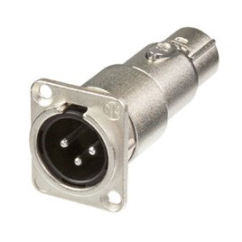 Neutrik NA3MDF Panel mount M-F XLR connector