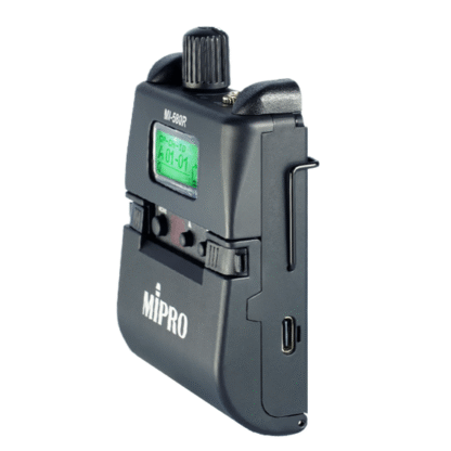 MIPRO MI-580R 5.8GHz Digital Stereo Bodypack Receiver (USB-C/AA Battery) - Image 2
