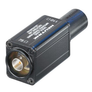 Neutrik Female BNC 75 Ω input - male XLR cable end 110 Ω output. NADITBNC-MX