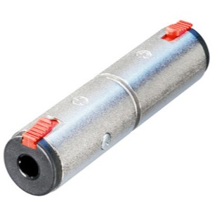 Neutrik Stereo 1/4" locking jack - Stereo 1/4" locking jack (Tip, Ring, Sleeve contact), extension adapter NA3JJ