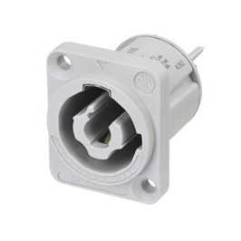 Neutrik Chassis connector, power-out, 3/16" flat tab, Grey