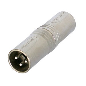 Neutrik 3 pole XLR male - 3 pole XLR male (gender conversion adapter)