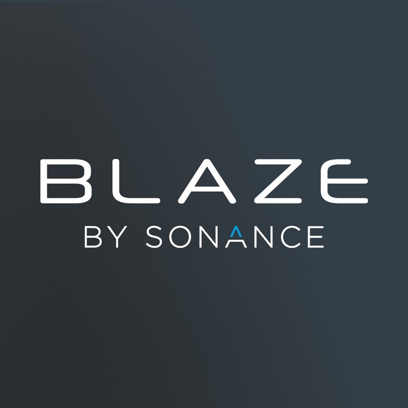 Blaze logo. Exton er umboðsaðili Blaze á Íslandi.