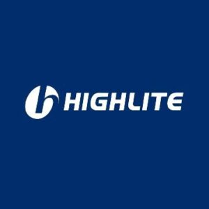 Highlite blue logo. Exton er umboðsaðili Highlite blue á Íslandi.