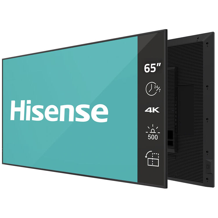 Hisense 65" 4K UHD IPS Digital Signage Display - 24/7 Operation