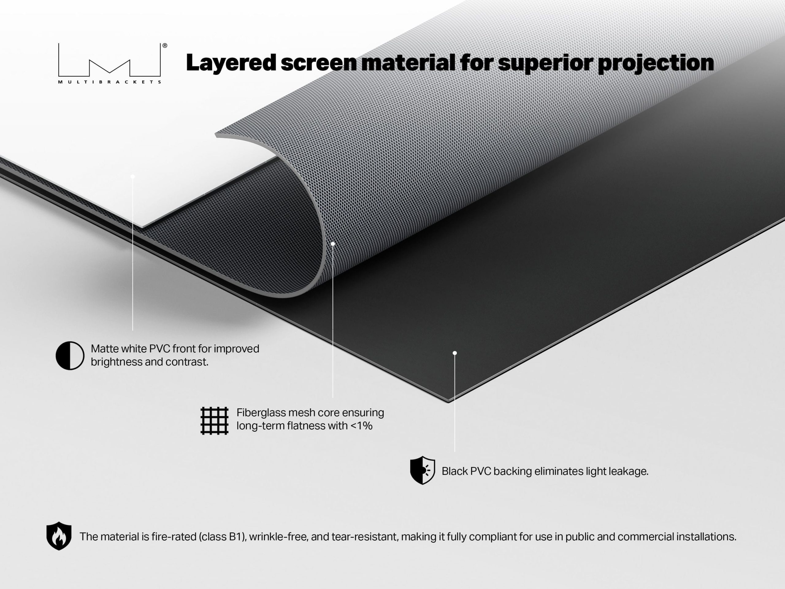 M 16:9 Motorized Projection Screen 240x135, 108" - Image 7