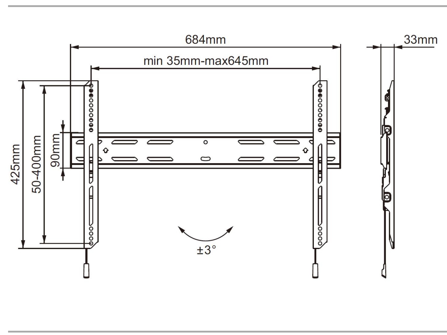 M Universal Wallmount Outdoor Fixed 600 MAX - Image 5