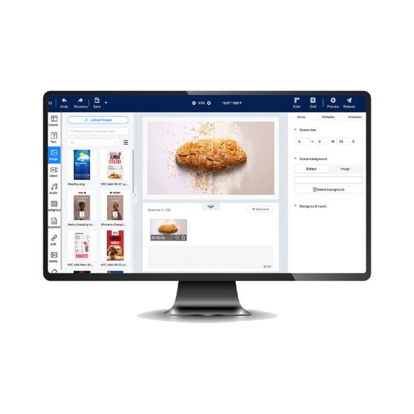 VisionInfo fyrsti skjar 840x840